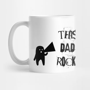 This Dad Rocks! Cool Father's Day Gifts for Daddy Mug